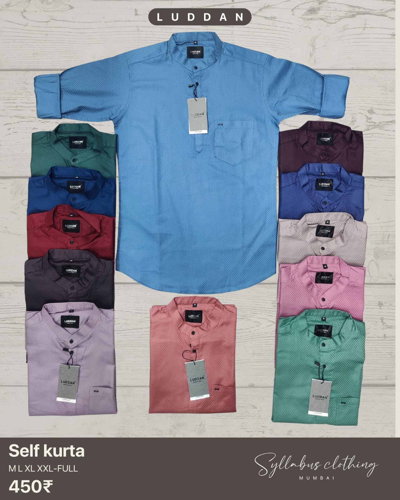 MEN PLAIN KURTA SHIRT